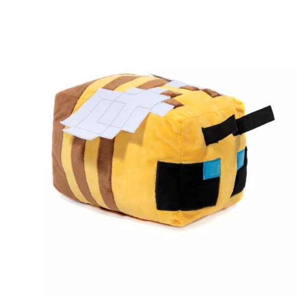 Minecraft Bee Pillow Buddy Yellow Brown Plush Kids Room Decor 15"x11" - Picture 6 of 10